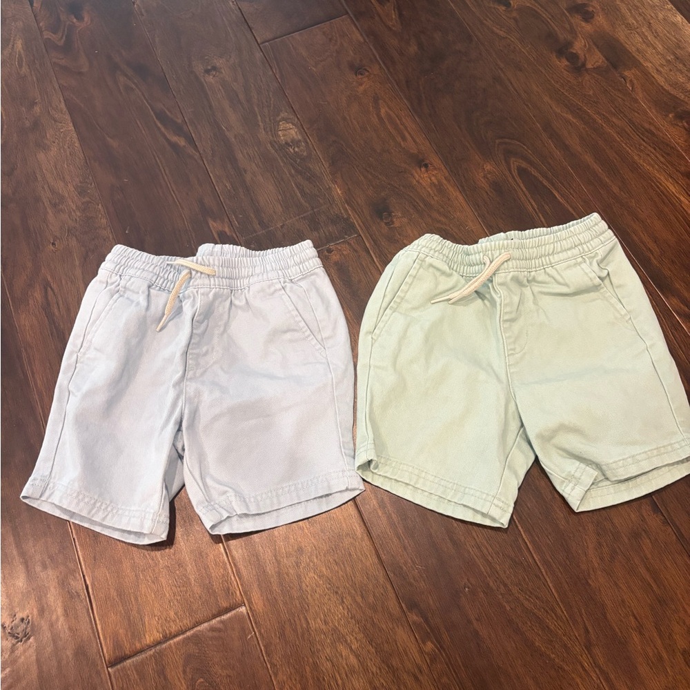 Old Navy Light Blue and Light Green Kids Drawstring Shorts